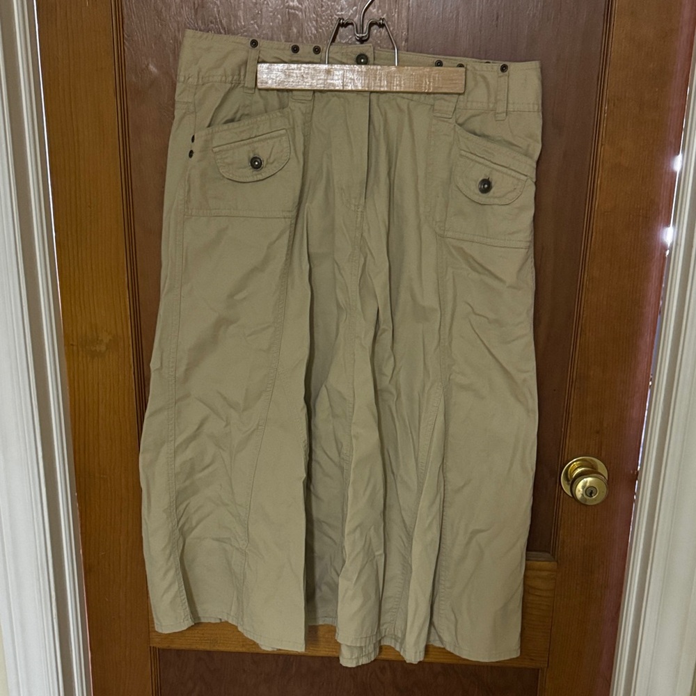 Faded Glory Tan A-Line Skirt